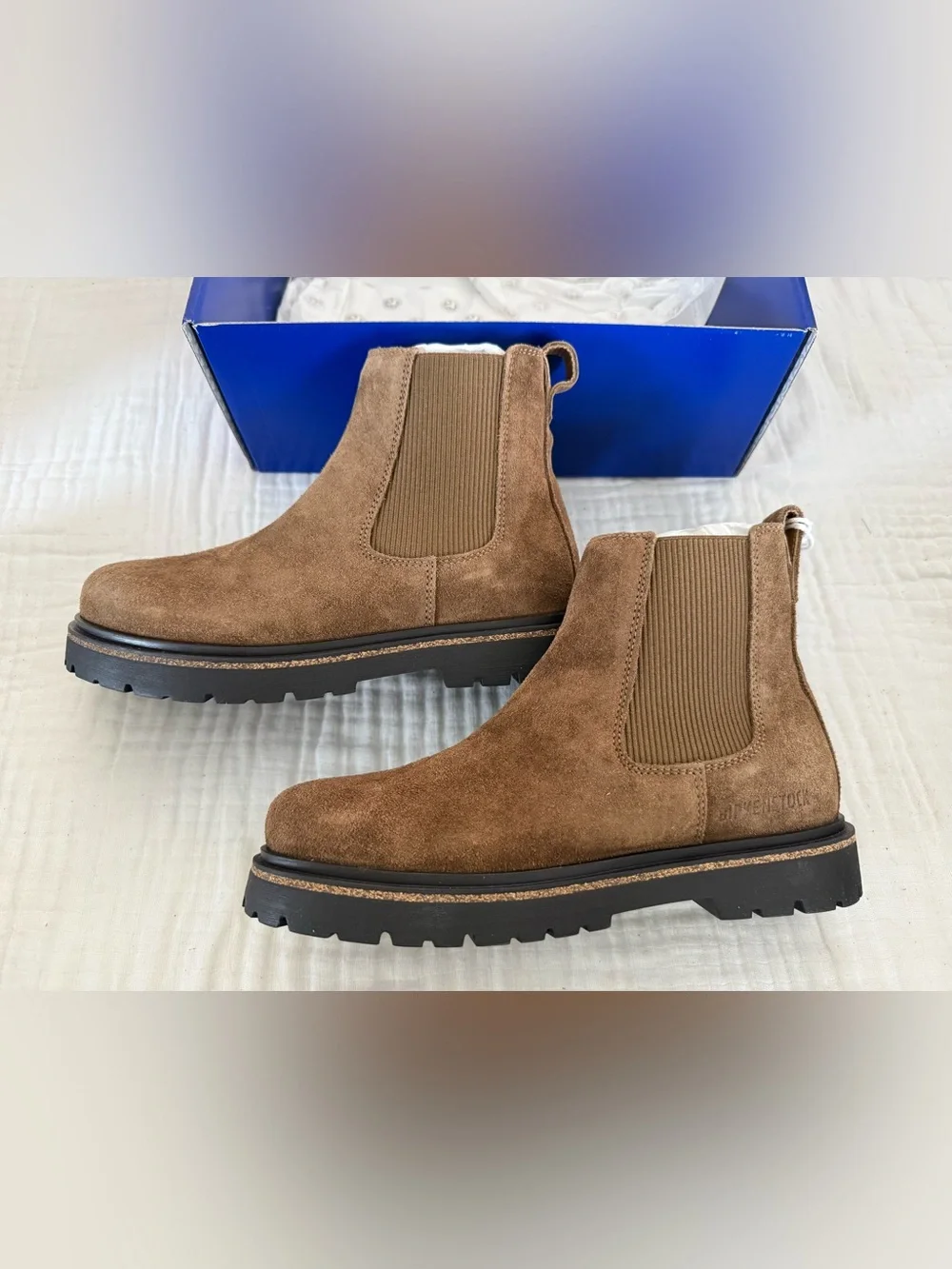 NWT Birkenstock Highwood Slip On Mid Suede Leather Size 38 Medium/Narrow